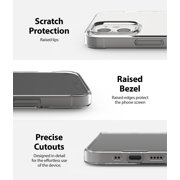 Ringke Air & Shoulder Strap Case Compatible with iPhone 12 mini, Lightweight Thin TPU Cover with Shoulder Strap - Clear / Black