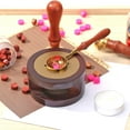 thumbnail image 3 of Cuadros Decorativos Vintage Stamp Wax Seal Beads Sticks Warmer Cera Fusión Horno Estufa Olla Likrtyny embutido en tela, 3 of 6