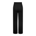 thumbnail image 6 of Lmnyox Wide Leg Dressy Pants for Women Fall Fashion Button Trousers Business Work Lounge Pants with Pocket, 6 of 6