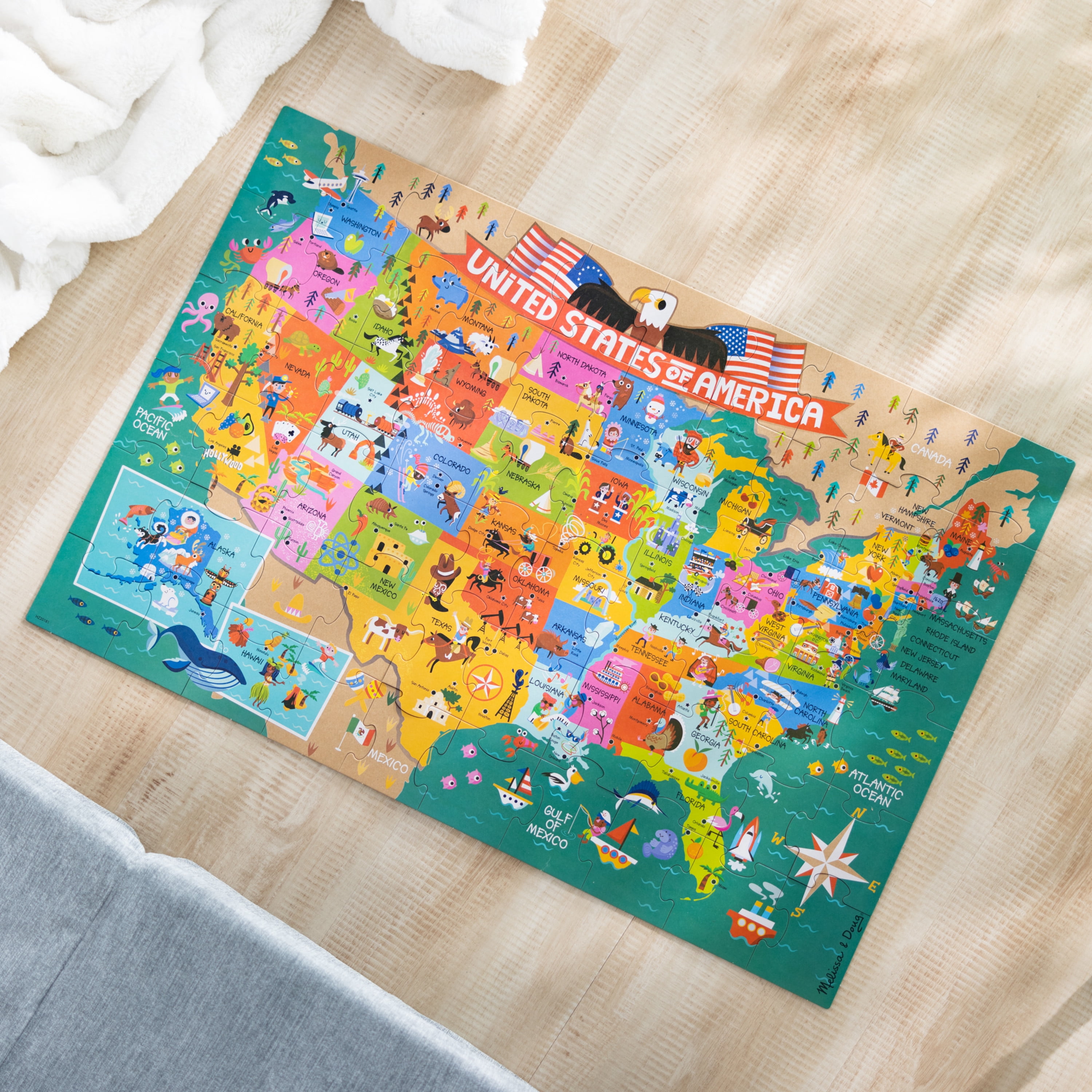 World Foam Map Puzzle