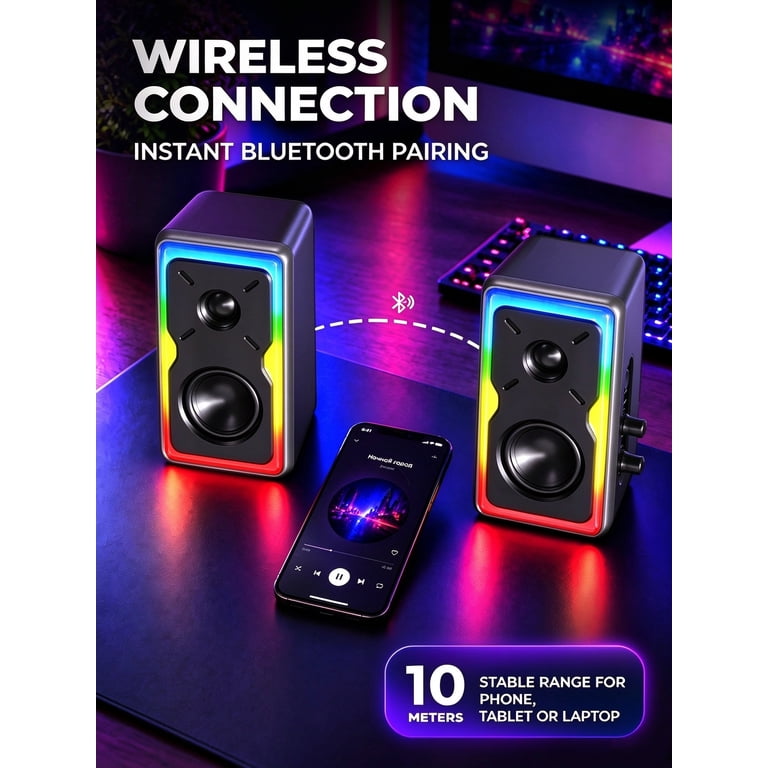 AOC T700 30W Gaming Desktop Speakers Black photo 6