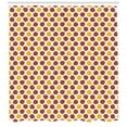 thumbnail image 3 of Abstract Shower Curtain, Repeating Round Blots on a Plain Background Spotted Animal Print, Fabric Bathroom Set with Hooks, 69W X 70L Inches, Earth Yellow Cinnamon, by Ambesonne, 3 of 3