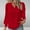 Red, variant on Womens Tops Fall 2025 Long Sleeve Red Casual Shirts Dressy V Neck Formal Tees for Women