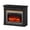 C# 47in,Black, variant on LGHM 44" Electric Fireplace with Mantel, Free Standing Fireplace Heater with Wooden Stacked Stone Surround for Living Room, Bedroom, Black