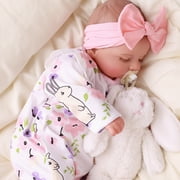 RSG Lifelike Reborn Baby Dolls 20 inch Sleeping Baby Dolls Soft Cloth Body with Accessories Gift Box for Kids Age 3+