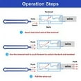 thumbnail image 5 of CHZIMADE 41pcs Blue Flat Retractable Needles and Waterproof Case w/ Protective Bag, 5 of 6