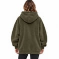 thumbnail image 3 of Women's Pet Dog Pouch Hoodie, Oversized Dog Carrier Sweatshirt with Large Pocket, Long Sleeve Dog Hoodie & Cozy Winter Clothes, 3 of 4