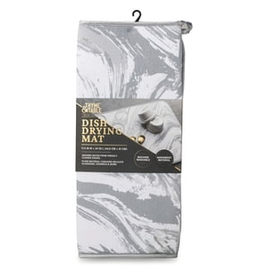 Thyme & Table Marble Print Dish Drying Mat, 17.5x24