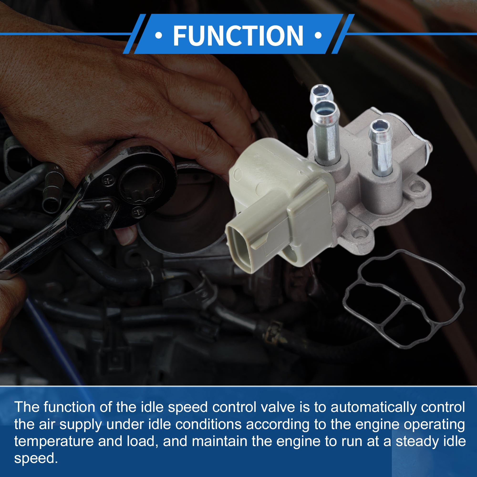 Unique Bargains Car Idle Air Control Valve for Toyota Camry 1987-1991 Replace No.1368000010 IACV Idle Motor Idle Air Control Valve for Stable Engine Operation