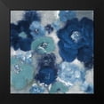 thumbnail image 2 of Loreth, Lanie 20x20 Black Modern Framed Museum Art Print Titled - Aquatic Garden In Blues, 2 of 5