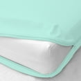 thumbnail image 2 of D.N.G. BEDDINGS 100% Egyptian Cotton, Zipper Mattress Cover, 800 Thread Counts, 28 Inch Deep Pocket, California King Size, Solid Aqua Blue Color, Zipper around the mattress, 2 of 2