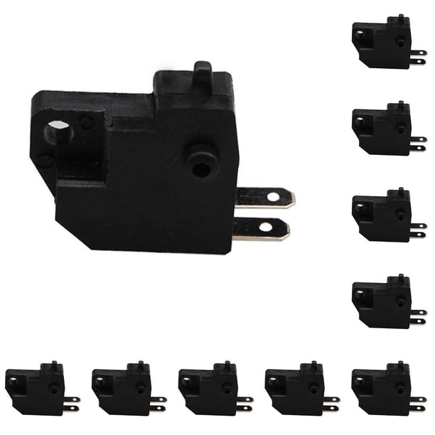 Kenally Interruptor de luz de freno delantero de motocicleta, interruptor de parada de luz de freno izquierdo de motocicleta de Metal y plástico 10piezas Kenally CBP044451