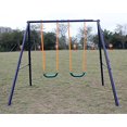 thumbnail image 3 of KLB Sport A-Frame Metal Swing Set, 3 of 5