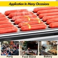 thumbnail image 4 of Ourlova Rouleaux à Hot-Dogs Commerciaux avec Tiroirs 7 Rouleaux 18 Gril à Hot-Dogs avec Double Contrôle de Température, 4 of 7
