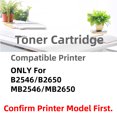 thumbnail image 3 of B251X00 Compatible High Yield Toner Cartridge Replacement ONLY for Lexmark B2546 MB2546 B2650 MB2650 B2546DW MB2546ADWE B2650DN B2650DW MB2650ADWE Series Laser Printers (1Pack-10000Pages), 3 of 7