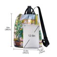 thumbnail image 3 of FORMRS Women's Travel Backpack Purse Anti-Theft Hidden Pockets Casual Shoulder Bag, Yellow Window, 3 of 7
