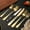 Gold, variant on Bxaolu Silverware Set, 6 Piece Premium Stainless Steel Flatware Set for 6, Heavy Duty Silverware Cutlery Sets with Knife, Spoons and Forks Set, Dishwasher Safe - Black