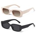 thumbnail image 1 of Gafas de sol JASPIN Y2K Rectangulares UV400 para mujeres y hombres, 1 of 6