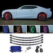 LEDGlow 4pc Million Color LED Wireless Wheel Well Lighting Kit