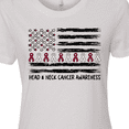 thumbnail image 4 of Inktastic Head and Neck Cancer Awareness Flag and Ribbon Women's T-Shirt, 4 of 5