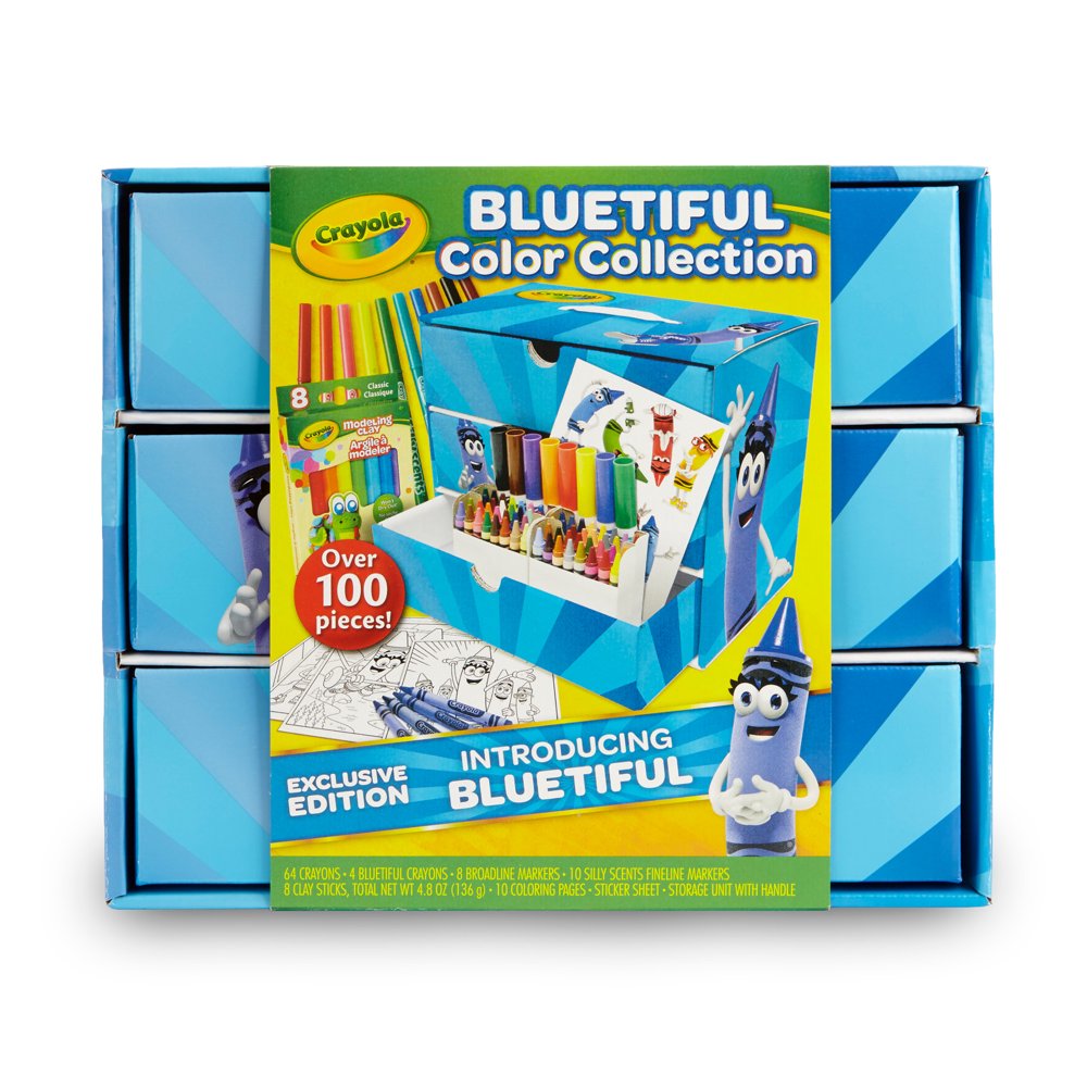Crayola Bluetiful Art Set & Case, Gift, 100+ Pcs