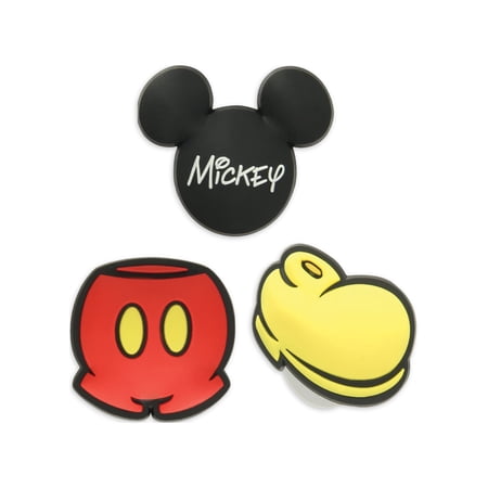 Crocs Jibbitz Mickey Mouse Shoe Charms, 3 Pack