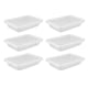 thumbnail image 2 of Fiambrera desechable para microondas, contenedor de comida Rectangular transparente desechable con tapa, 500ML, 10 Uds., 2 of 8