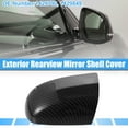 thumbnail image 2 of Unique Bargains 1 Pair Car Exterior Rear View Mirror Cover Shell Trim Fit for Ford Focus Carbon Fibber Pattern Black, 2 of 7