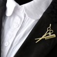 thumbnail image 4 of Chic Gift Crystal Unisex Comb Scissors Barber Tools Corsage Costume Brooch, 4 of 5