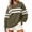 Army Green #017, variant on Womens Striped Oversized Sweatshirt Fall Pullover Crewneck Color Block Sweatshirts Loose Long Sleeve Tunic Casual Trendy Fall Outfits S