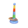 thumbnail image 1 of Toddler Educational Stacking Ring Toy Set - 5 Colorful Rings with Rattling Sound, 5-Section Telescopic Column & Stable Base, Safe Plastic Construction for Fine Motor Skills Development, Perfect Baby, 1 of 6