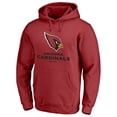 thumbnail image 2 of Men's Fanatics Cardinal Arizona Cardinals Logo Team Lockup Fitted Pullover Hoodie, 2 of 3