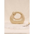 thumbnail image 6 of REMANLAND Women's Satin Evening Handbag, Gold, 6 of 7