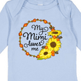 thumbnail image 4 of Inktastic My Mimi Loves Me with Sunflower Wreath Boys or Girls Long Sleeve Baby Bodysuit, 4 of 5