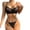 Black, variant on Women's Lingerie 3-Piece Set Lace Backless Adjustable Straps Push Up Bra Panty Set Sleep Date Night Comfortable Breathable Everyday Wear