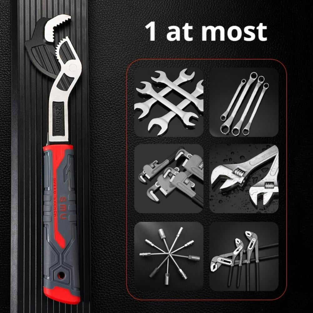 WarmFuPalace 6-Inch Heavy Duty Self-Locking Adjustable Wrench, Industrial Grade High Torque Auto-Lock Wrench for Home Repair, Plumbing, Automotive & Mechanical Maintenance
