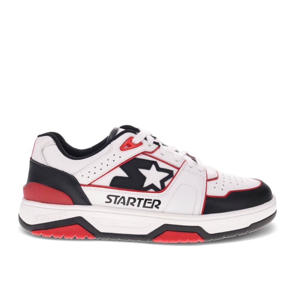 Starter Mens Fast Break Low Genuine Leather Casual Lace Up