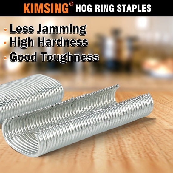 AC50 11 GA 304 Stainless Steel Hog Ring Staples, 1 3/4"Crown, 1600 Pcs/Box Fasteners