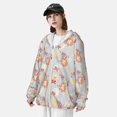 thumbnail image 4 of Picia Butterfly Flower Women's Men's UPF 50+ Sun Protection Hoodie Shirt Long Sleeve SPF Fishing Outdoor UV Hiking Lightweight Shirts-XX-Large, 4 of 9