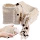 thumbnail image 4 of Bolsa de jabón de ramio de algodón, 10 Uds., red de espuma limpiadora Facial hecha a mano para espumar y secar, cuentas de madera marrón M, 4 of 4