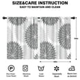 thumbnail image 2 of Blackout Kids Curtains,Gray Floral and Petal Pattern Childrens Insulated Curtains Set Of 2,Bedroom Essentials,Toddler Room Decor 42x54in(106x137cm), 2 of 5