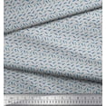 thumbnail image 2 of Soimoi Polyester Crepe Fabric Dot & Whale Ocean Print Sewing Fabric Yard 42 Inch Wide, 2 of 3