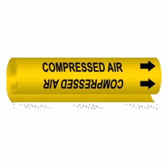 Brady Pipe Mrkr,Compressed Air,1-1/2to2-3/8 In, 5661-I 5661-I