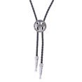 thumbnail image 1 of de bolo cruzada, de estilo americano ajustable y elegante para trajes de baile Plata Zulema Corbata de bolo, 1 of 8