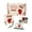 A005- Multicolor (Sock), variant on Craft Kit for Adults with Sea Glass Beads and Wooden Display Stand, Festive Tabletop Art for Christmas Decoration and Holiday Crafting, Gift-Ready Christmas Ornament Storage Box