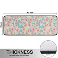 thumbnail image 5 of Kitchen Rugs Sets Of 2,Pioneer Flower Floral Print Pattern Anti Fatigue Kitchen Mat Rugs Non Slip Washable,Decorative Kitchen Floor Mats for Kitchen,Sink,Laundry,17"x47"+17"x47", 5 of 5