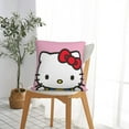 thumbnail image 4 of Hello Kitty Pillow Cover, Square Throw Pillow Cases For Couch Sofa Bed Living Room,Home Decorative, 26"X26", 4 of 9