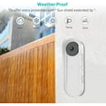 thumbnail image 6 of CaseBot Cover for Nest Doorbell (Battery) 2021, Weatherproof Protective Silicone Doorbell Skin Case, Not Compatible with Nest Hello Video Doorbell (Wired), White, 6 of 7
