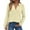 Beige, variant on Women's Fashion Athleisure Solid-Color Long-Sleeve Stand-Collar Polo Shirt Top, Comfortable & Skin-Friendly & Breathable, Gifts for Women