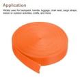thumbnail image 4 of Uxcell Flat Nylon Webbing Strap 1 Inch 20 Yards Bright Orange for Backpack, Luggage-rack, 4 of 6